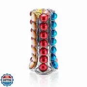 ZCDCP Nespresso Pod Holder, Vertuo Pod Holder Carousel Stand Storage with 360