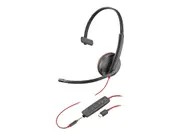 POLY Blackwire C3215 Monaural Headset +Carry Case