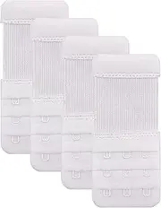 [LQALYNLQ] Bra Extender 3 Hook,Stretchy Soft and Comfortable Bra Strap Extender - 4 pcs Pack