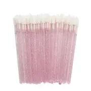 50 pcs Disposable Glitter Lip Brush Lip Wands Gloss Wand Lipstick Brushes
