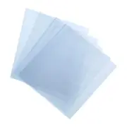 100Pcs 6x4 Inch Shrink Wrap Bags, Blue Clear PVC Heat Shrink Wrap