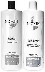 Nioxin System 1 Kit by Nioxin for Unisex - 33.8 oz Shampoo, Conditioner, 999.6 millilitre
