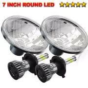 For Ford 1965-1973 Mustang / For Bronco Pair 7'' Round LED Headlights Hi/Lo Beam (for: Ford)