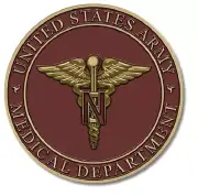 Army Nurse Medallion for Box Cremation Urn/Flag Case - 2 Inch Diameter