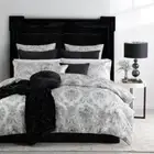 Cordelia Pearl King bed Quilt Cover Set by Logan & Mason