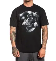 Sullen Pin Up Punk Street Bike Gothic Americana Tattoo Art Mens Tee CLOUDS