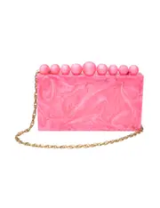 BEADED BOX CLUTCH