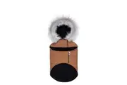 Touchdog Insulated Winter Dog Coat Parka Brown - XS