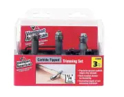 Vermont American 23006 Carbide Tipped Trimming Router Bit Set 1/4 Dia. in.