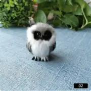 Simulation Owl B Ornament Furs Squatting Model Home Decoration Animal