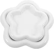 GREENADSCAPE Floral Ceramic Plate Salad Serving Decorative Plate Set of 2 Dinnerware