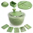 Large Salad Spinner with Slicer, Vegetable & Herb Washer, 4.25Qt
