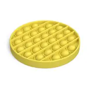 Fidget Push Pop It Bubble Circle Yellow - Fidget Toys Australia