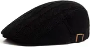 [HAMKVBPR] Men's Beret Hats Beret Men Thickened Warm Forward Cap Female Retro Duck Tongue Cap Mens Hat Flat Cap