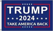 Trump 2024 Flag - Take America Back Flag Indoor Outdoor Banner Bule By 3x5ft