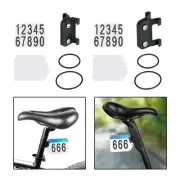 Number Plate Holder with Straps PP Seat Post for Bike Luggage Rack Triathlon