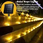 Solar LED String Lights Outdoor Garden Balcony Yard Fence Walkway Decor Lighting