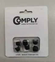 Comply Isolation T-600 Memory Foam Replacement Earbud Tips