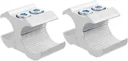 2Pcs Wheelchair Pipe Fixator Clamp Holder for Walker Sturdy Design for Secure and Stable Attachment Effortless Installation Fit for Wheelchair Accessories