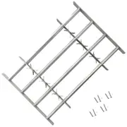 Adjustable Security Grille for Windows with 4 Crossbars 500-650 mm vidaXL