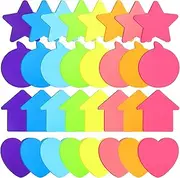 Yinder 960 Pieces Cute Sticky Notes Set Heart Star Bubble Arrow Shaped Self Sticky Note Pad 3 x 3 Inch 8 Color Bright Colorful School Office Supplies Easy to Post Clean and Removal