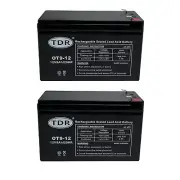 2x 12V 9AH AGM Deep Cycle EV Battery for Electric Bike Scooter GoCart 6FM7 6DZM7