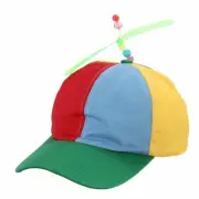 Propeller Hat Helicopter Cap Clown Jester Tweedle Dee Costume Colorful