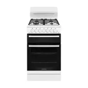 Westinghouse 54cm Freestanding Gas Cooker + Grill - White