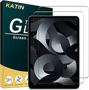 KATIN 2 Pack Screen Protector for iPad Air 5th/4th Generation(2022/2020), iPad Pro 11 Inch (2022/2021/2020/2018) Tempered Glass, Anti-Scratch, Bubble Free
