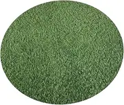 CLISPEED Artificial Grass Mat Round Table Decor Fake Grass Turf for Dining Table Arrangement Lightweight Synthetic Grass Pad for Home Decoration and Kitchen Use