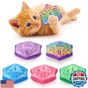 CiyvoLyeen D20 Dice Catnip Toy, DND Interactive Cat Toy for Role Playing Tabl