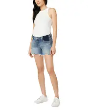Joe's Jeans The Ozzie Mid Rise Maternity Shorts in Denali