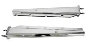 Chrome 2-1/2'' Bolt Pattern Mud Flap Hanger Set 30'' Spring Load Semi Truck