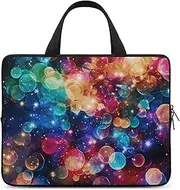 Laptop Case Sleeve Shockproof Computer Carrying Bag Colorful Rainbow Stars Notebook Case Cover Laptop Bag Water Resistant Computer Cases Tablet Briefcase for Travel Business 13 Inch