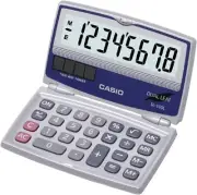 Casio SL-100L Basic Solar Folding Compact Calculator, Multicolor