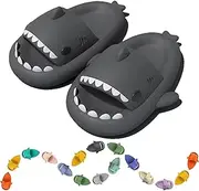 [Ashipher] Shark Slides for Women Men Kids, Cute Cloudy Shark Slippers Sandals Shoes Unisex
