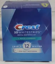 Crest 3D White Professional Teeth Whitening Strips 1 Hour Express 20 Treatments