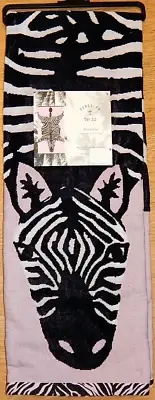 BUNGALOW #10 BEACH TOWEL BLACK/ GOLD LEOPARD PRINT 68" x 36" NEW AUTHENTIC