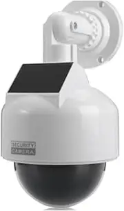 Simulation Security Camera with Flashing LED Light 360° Rotation Dummy CCTV Dome 1 PCS