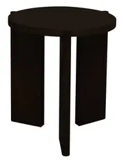 Apollo Round Side Table - Black