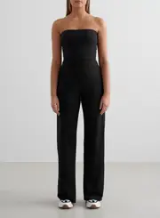 [aim'n] Black Sense Wide Pants