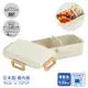【百科良品】日系簡約 日本製 元素米白 保鮮便當盒 保鮮餐盒 辦公旅行通用 530ML-米白