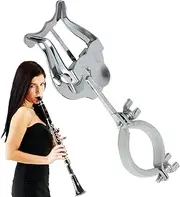 Band Clarinet Lyre Holder - Sheet Music Clip Metal Lyre Holder,Women Men Instrument Players Learners Portable Gear for Concert, Classroom