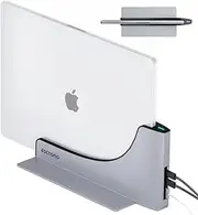 Ascrono Vertical Docking Station Hub | Compatible with Apple MacBook Pro 14 inch, 2021 M1, with MagSafe Plug | 2X USB-C Port (40Gbps) Thunderbolt-4 Compatible Dock