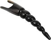 1pc Horn Shape Massager Durable Scraping Tool for Acupoint Massage Promotes Relieves Fatigue Natural Texture for Home and Outdoor Use Black