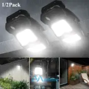 1/2Pack 92Leds Solar Motion Sensor Lights Outdoor Clip on Solar Lights 3 Modes