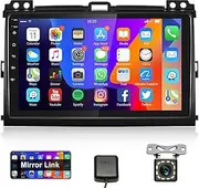 Radio for Toyota Land Cruiser Prado 2004-2009 Lexus GX470 Android Car Stereo with GPS Navigation, Rimoody 9 Inch Touch Screen Bluetooth FM WiFi Mirror Link Backup Camera