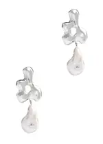 Agmes Baroque Bodmer Sterling Silver Drop Earrings - One Size One Size