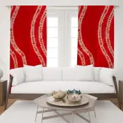 Tie Dye Curtain Drapes for Living Room Light Filtering Window Drape 2 Panel Set