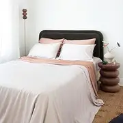 [Olara] Bamboo Sheet Set | 100% Organic Bamboo Fabric, Silky-Soft and Cooling Bed Sheets Set | Queen Size 4-Piece Set: 1x Flat Sheet, 1x Fitted Sheet & 2X Pillowcases